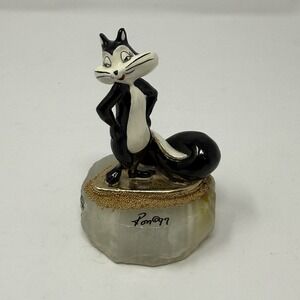 Vtg Hand Signed Ron Lee 97' Penelope Pussycat Looney Tunes Figurine Pepe Le Pew